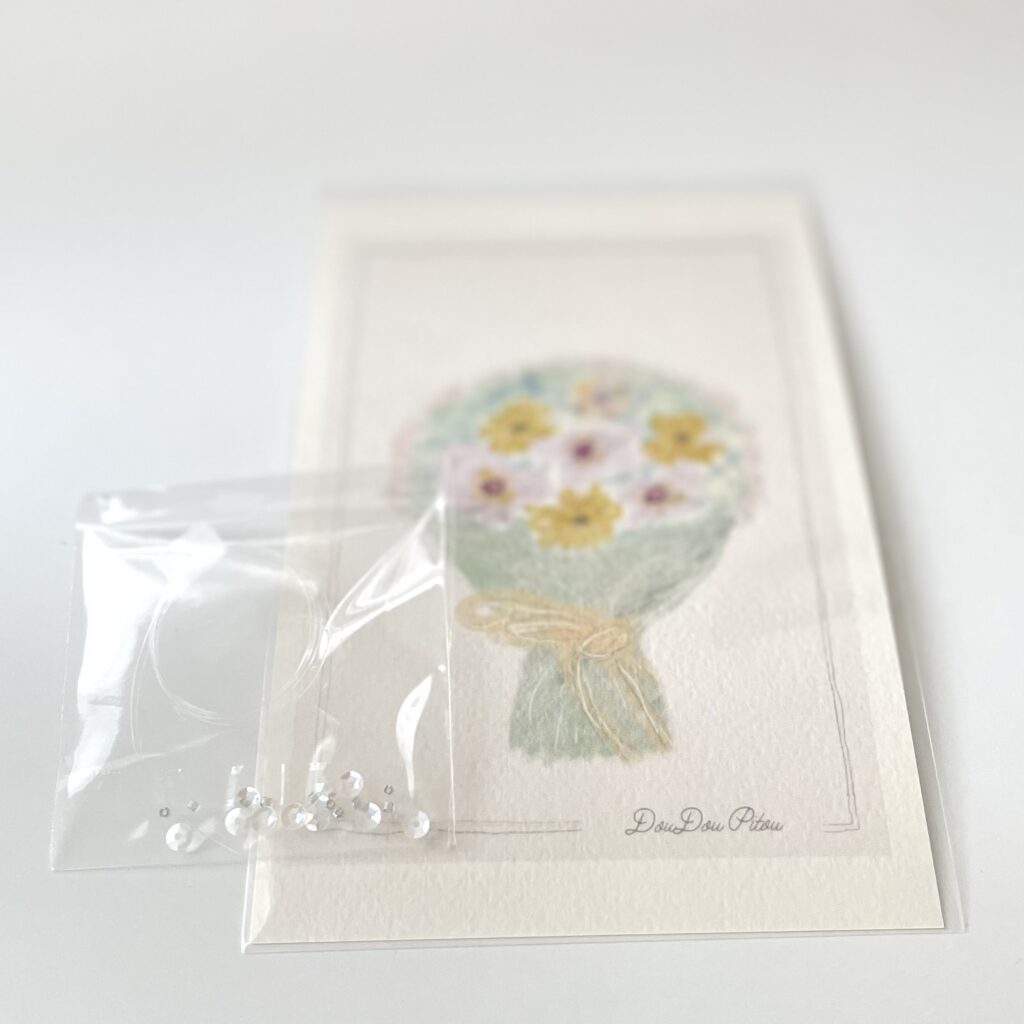 絵はがきビーズ刺繍キット